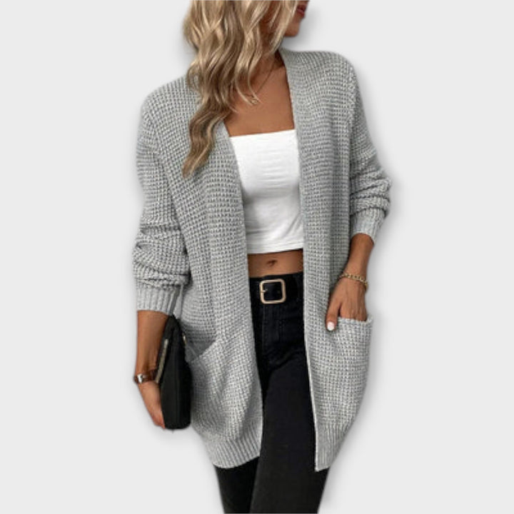 Nancy - pocketed comfortable knitted cardigan