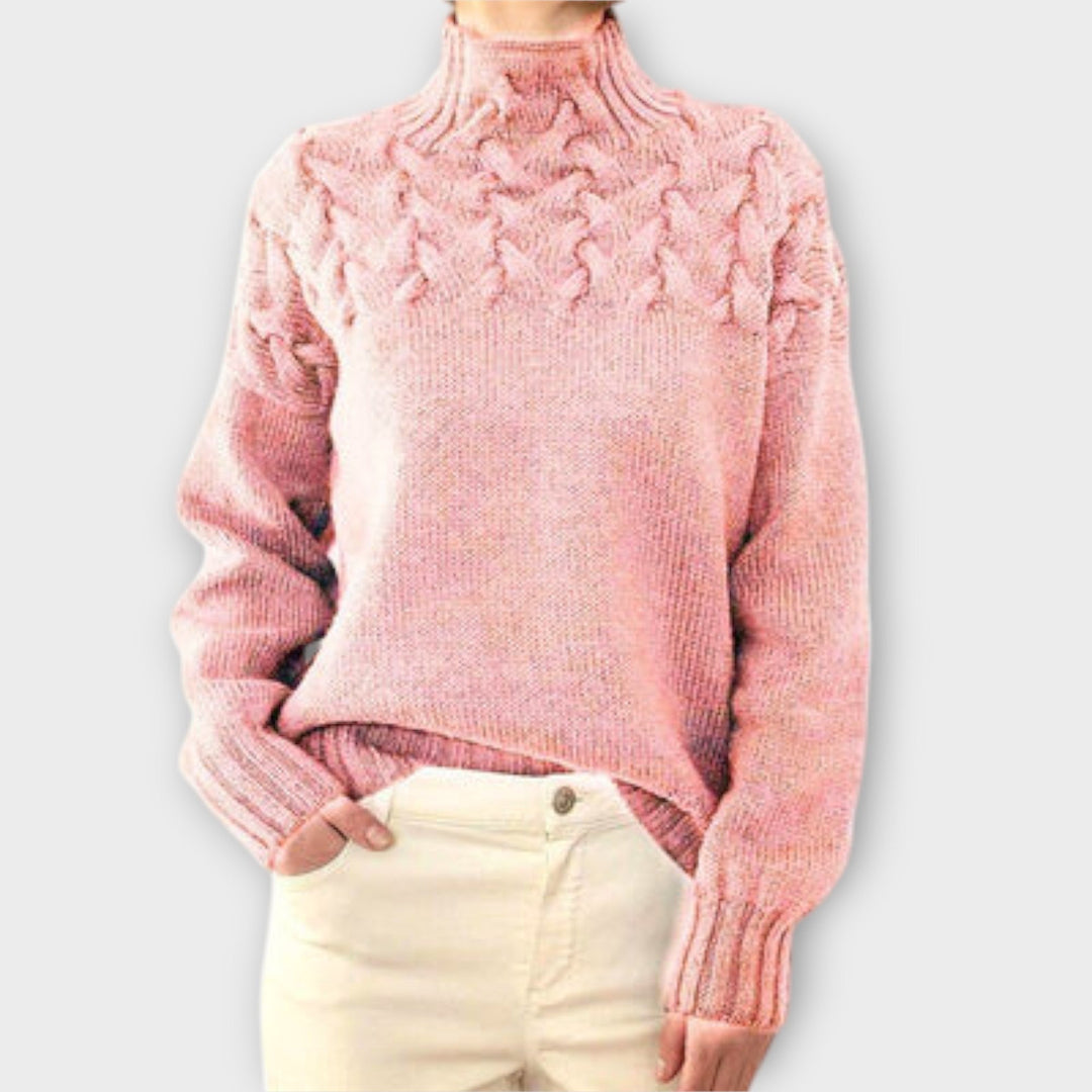 Eva - Women's Knitted Detail Sweater