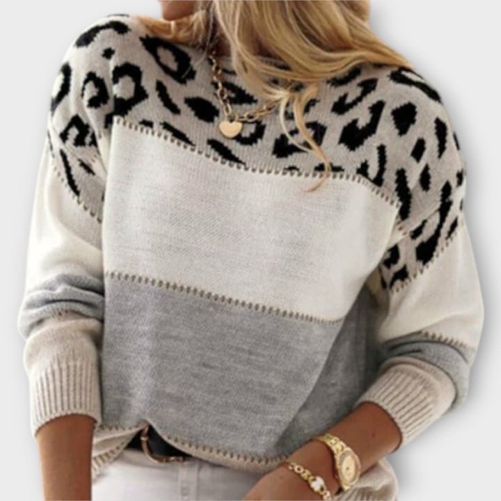 Cheyenne - Leopard Designed Comfortable Sweater