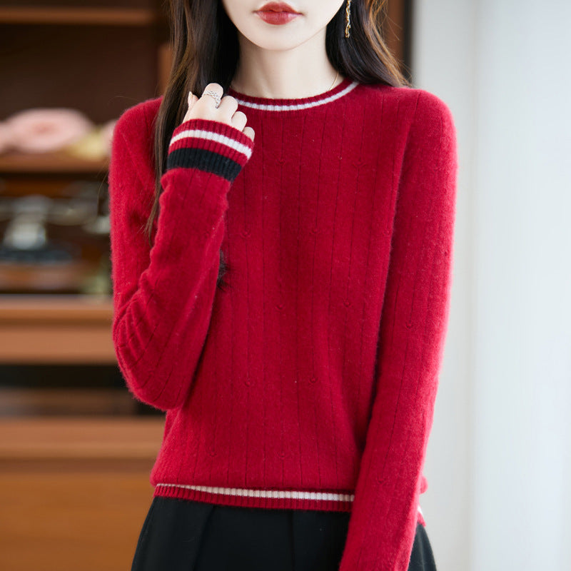Amalia | Classic Elegance Red Sweater