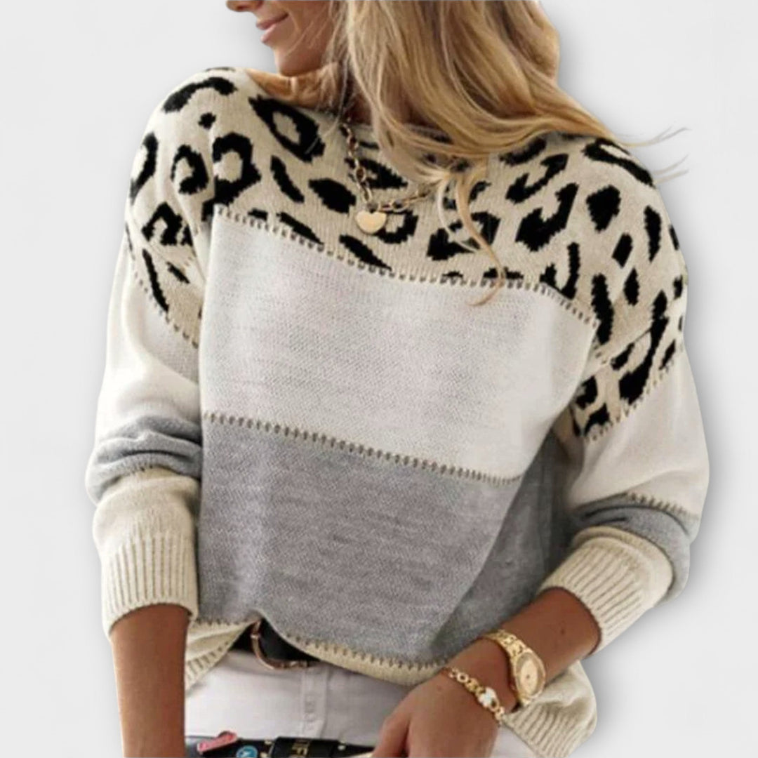 Cheyenne - Leopard Designed Comfortable Sweater