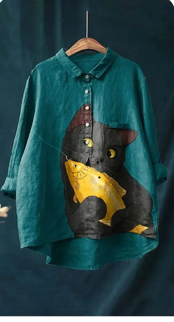 Urulu | Cat Art T-Shirt