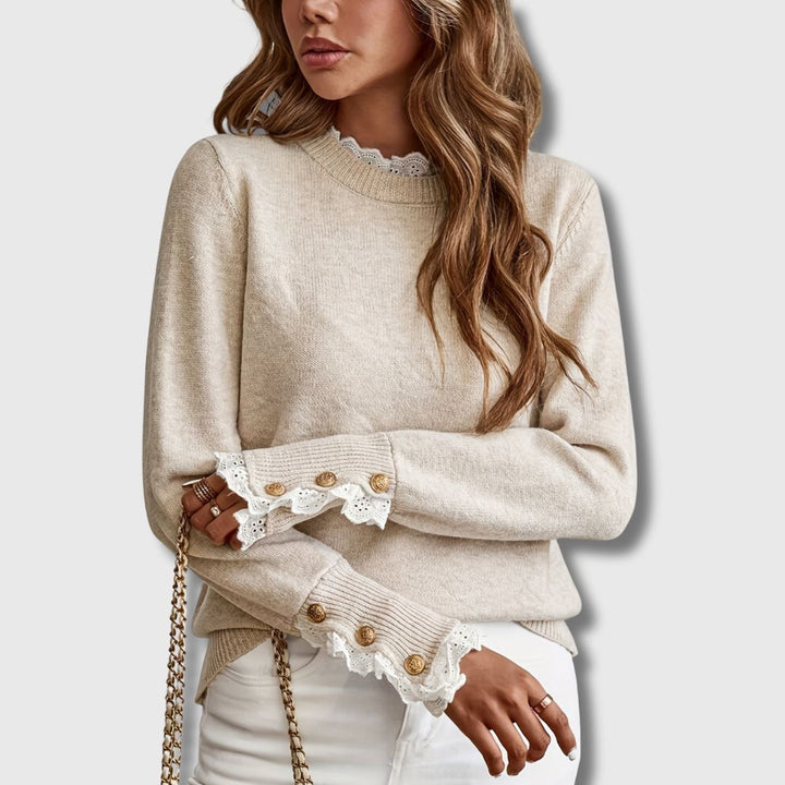 Evee – Elegant Lace Sweater