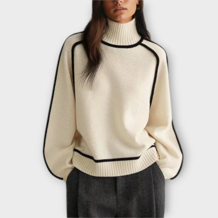 Emilie - Soft and Stylish High Neck Sweater