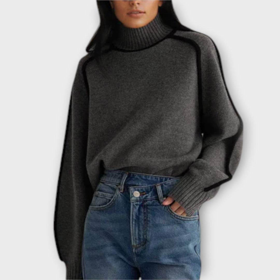 Emilie - Soft and Stylish High Neck Sweater